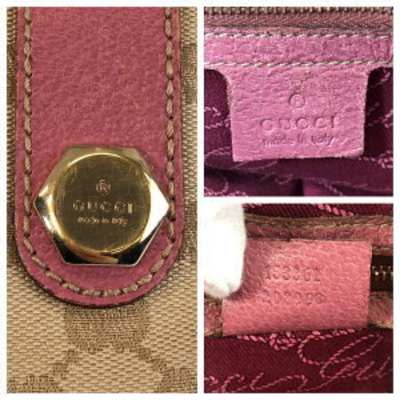 GUCCI beige pink GG Tote Bag - Picture 4 of 9